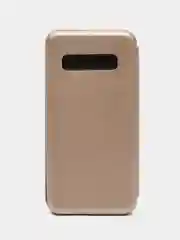 Золотой чехол-книжка для Samsung S10