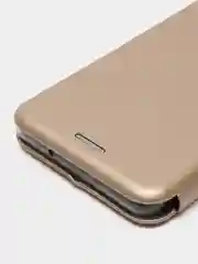 Золотой чехол-книжка для Samsung S10