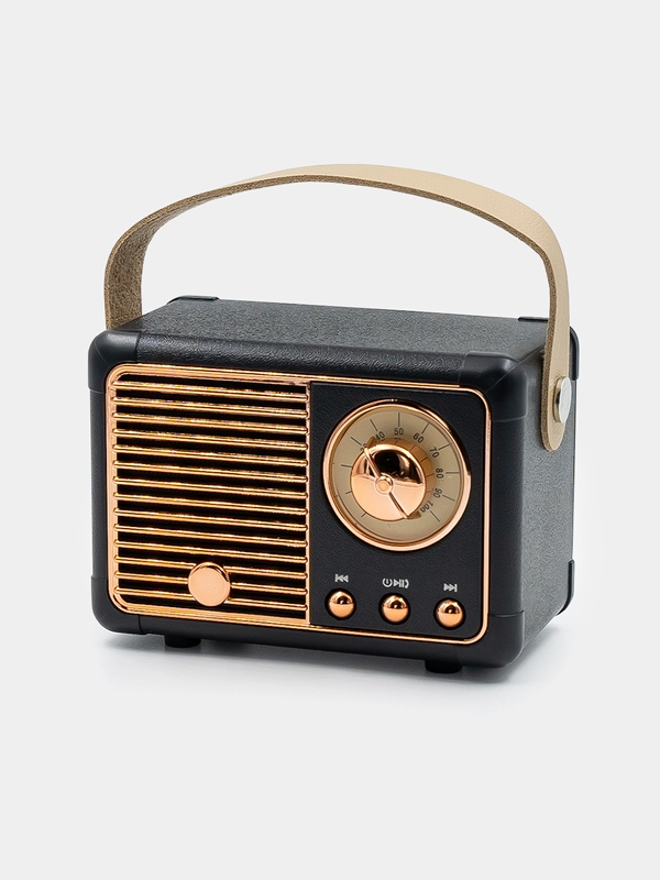Колонка блютуз портативная "Ретро радио", Fm, USB, Bluetooth