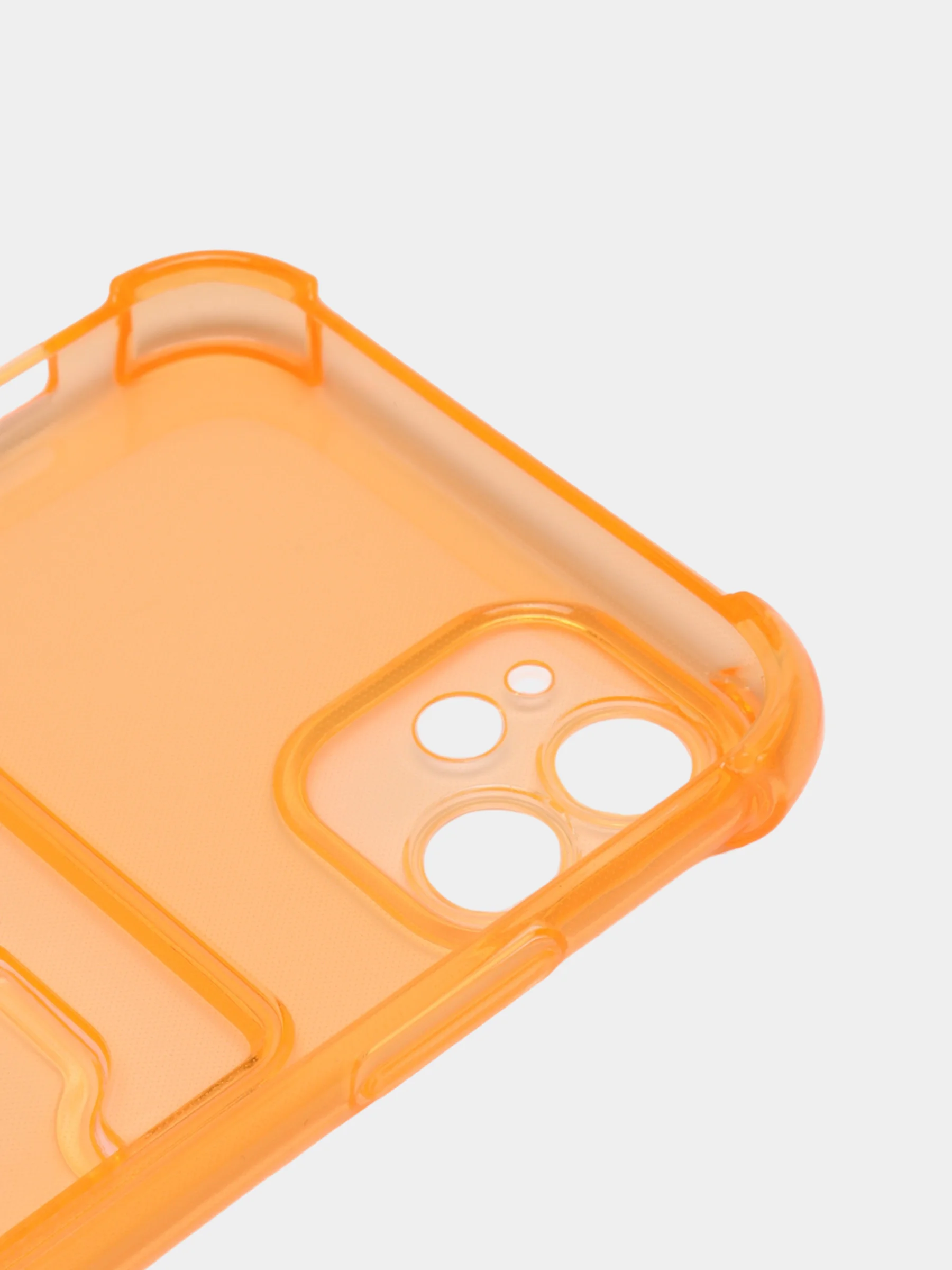 Оранжевый чехол с карманом для карт iPhone XR, 11, 12, 13, 14, 15, Pro, Pro Max, Plus, 7, 8, айфон