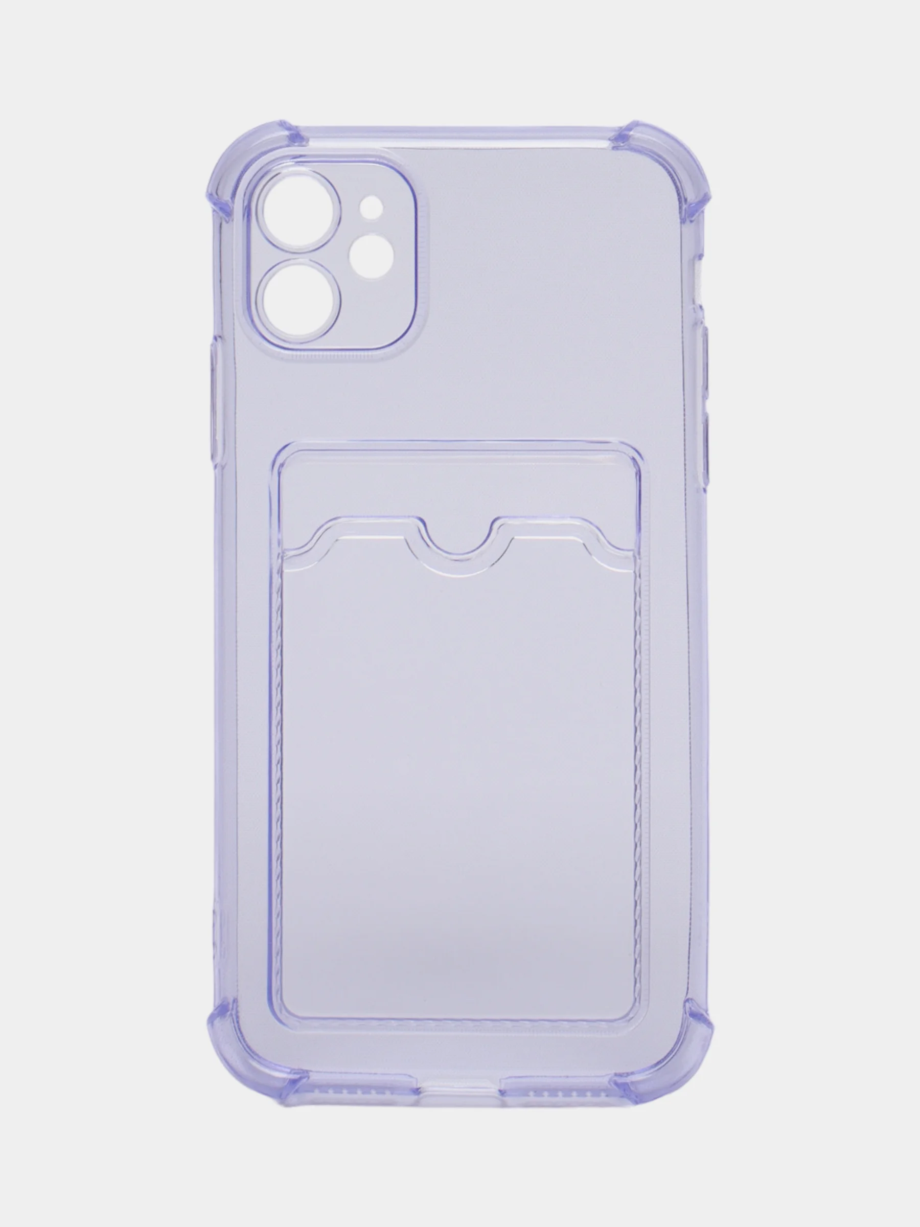 Фиолетовый чехол с карманом для карт iPhone XR, 11, 12, 13, 14, 15, Pro, Pro Max, Plus, 7, 8, айфон