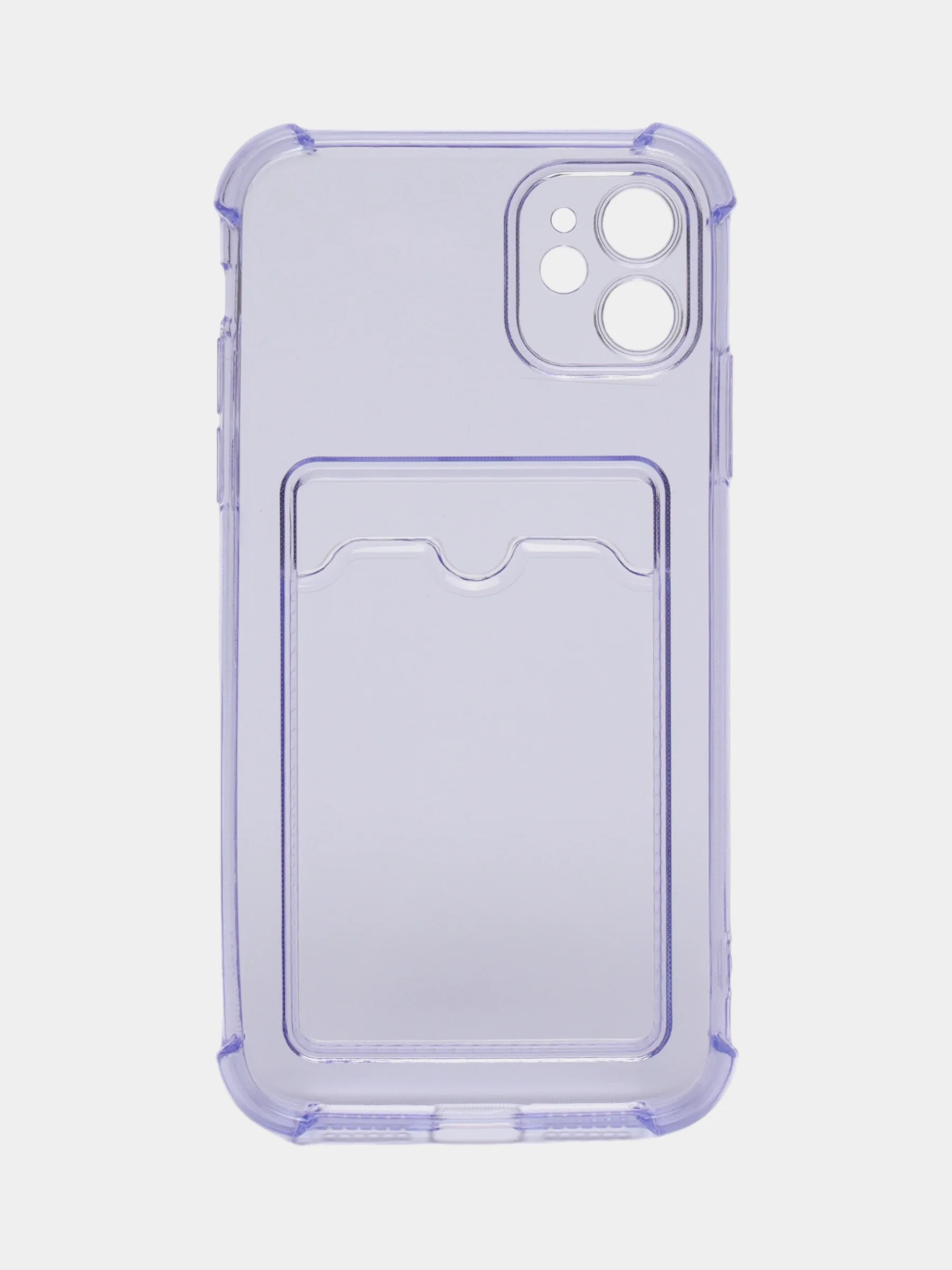 Фиолетовый чехол с карманом для карт iPhone XR, 11, 12, 13, 14, 15, Pro, Pro Max, Plus, 7, 8, айфон