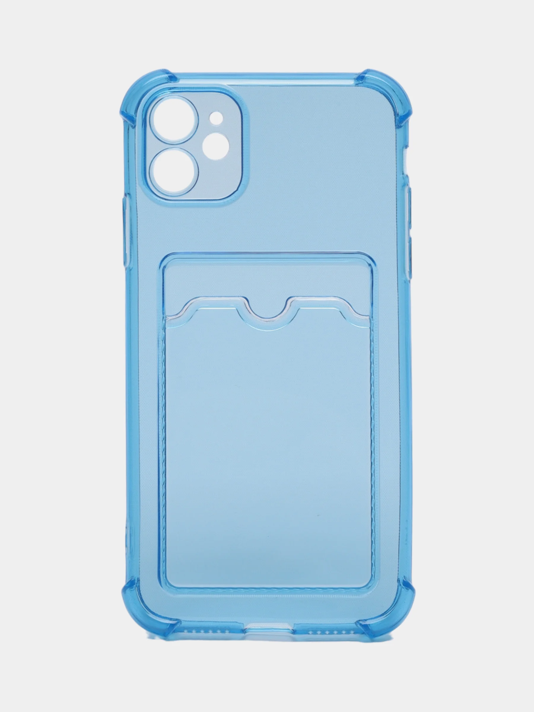Синий чехол с карманом для карт iPhone XR, 11, 12, 13, 14, 15, Pro, Pro Max, Plus, 7, 8, айфон