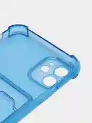Синий чехол с карманом для карт iPhone XR, 11, 12, 13, 14, 15, Pro, Pro Max, Plus, 7, 8, айфон