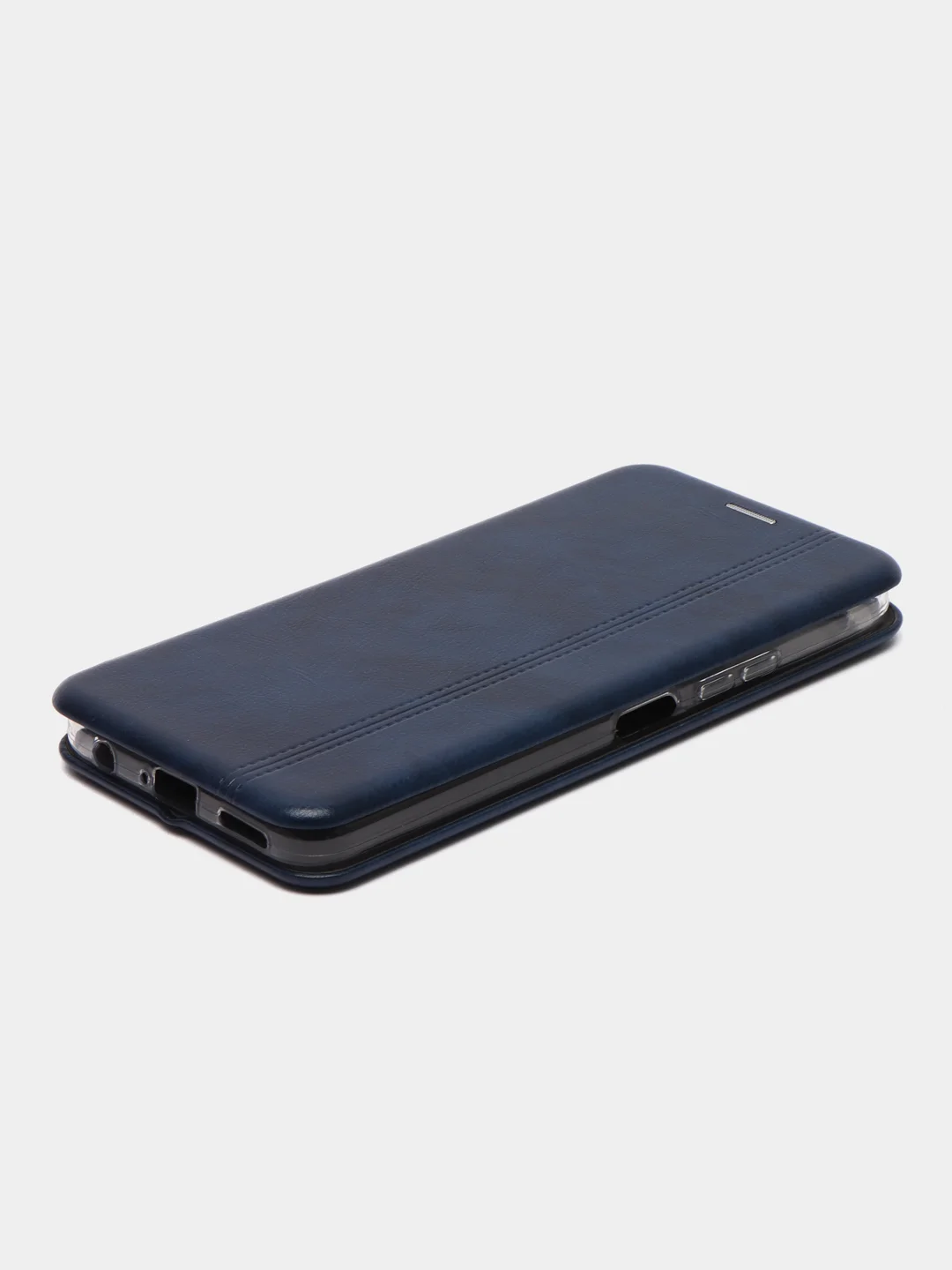 Синий чехол-книжка Картофан для Tecno Spark 9 Pro, Spark 9T, с функцией подставки, экокожа