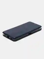 Синий чехол-книжка Картофан для Tecno Spark 9 Pro, Spark 9T, с функцией подставки, экокожа