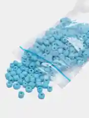 Голубой бисер, 6/0, 4 мм