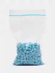 Голубой бисер, 6/0, 4 мм
