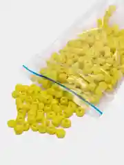 Желтый бисер, 6/0, 4 мм