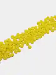 Желтый бисер, 6/0, 4 мм