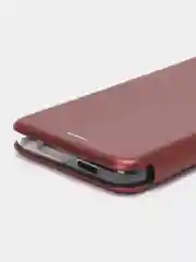 Багровый чехол книжка Xiaomi Poco C51 / Redmi A1 Plus / A2 Plus / A1+ A2+ ( Редми А1 Плюс А2 Плюс)