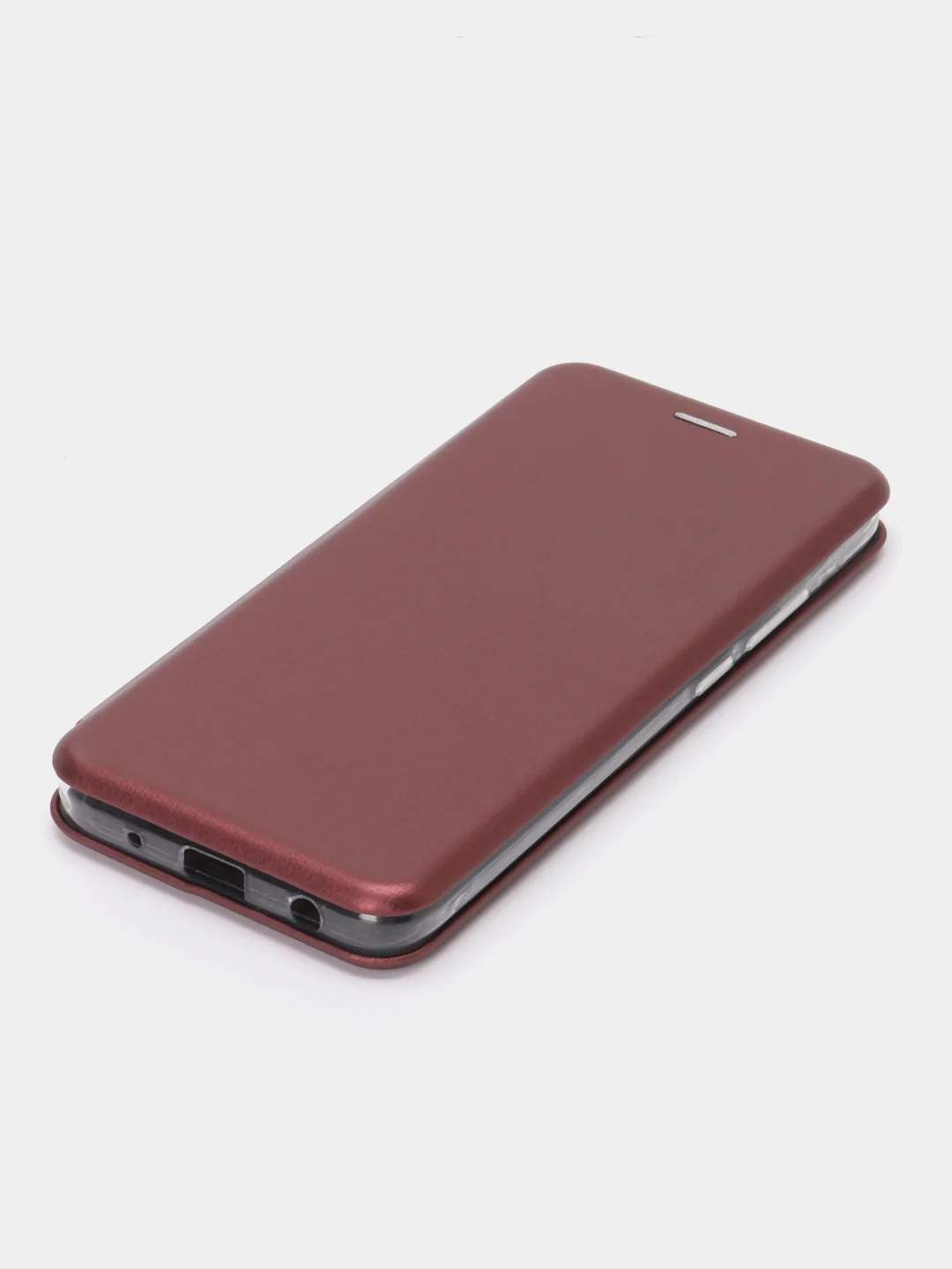 Багровый чехол книжка Xiaomi Poco C51 / Redmi A1 Plus / A2 Plus / A1+ A2+ ( Редми А1 Плюс А2 Плюс)