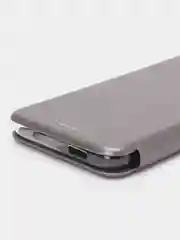 Серебряный чехол книжка Xiaomi Poco C51 / Redmi A1 Plus / A2 Plus / A1+ A2+ ( Редми А1 Плюс А2 Плюс)