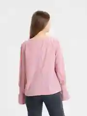 Розовый блузка женская "Tiffan"
