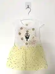 Желтый платье детское с коротким рукавом