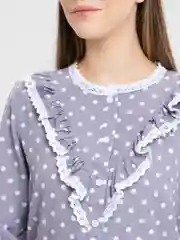Серый металлик блузка женская Tiffan