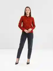Бордовый блузка женская Tiffan