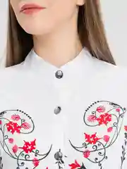 Молочный блузка женская Tiffan
