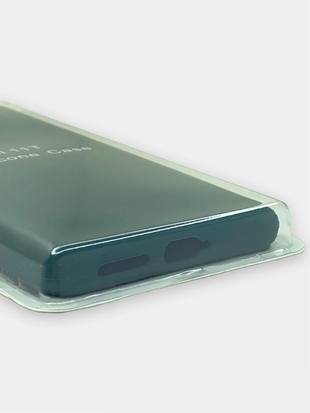 Тёмно-зелёный чехол Silicone Cover для Xiaomi 11T / 11T Pro, Сяоми 11Т / 11Т Про, силиконовый