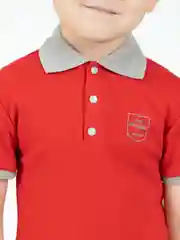 Красный футболка-поло на мальчика