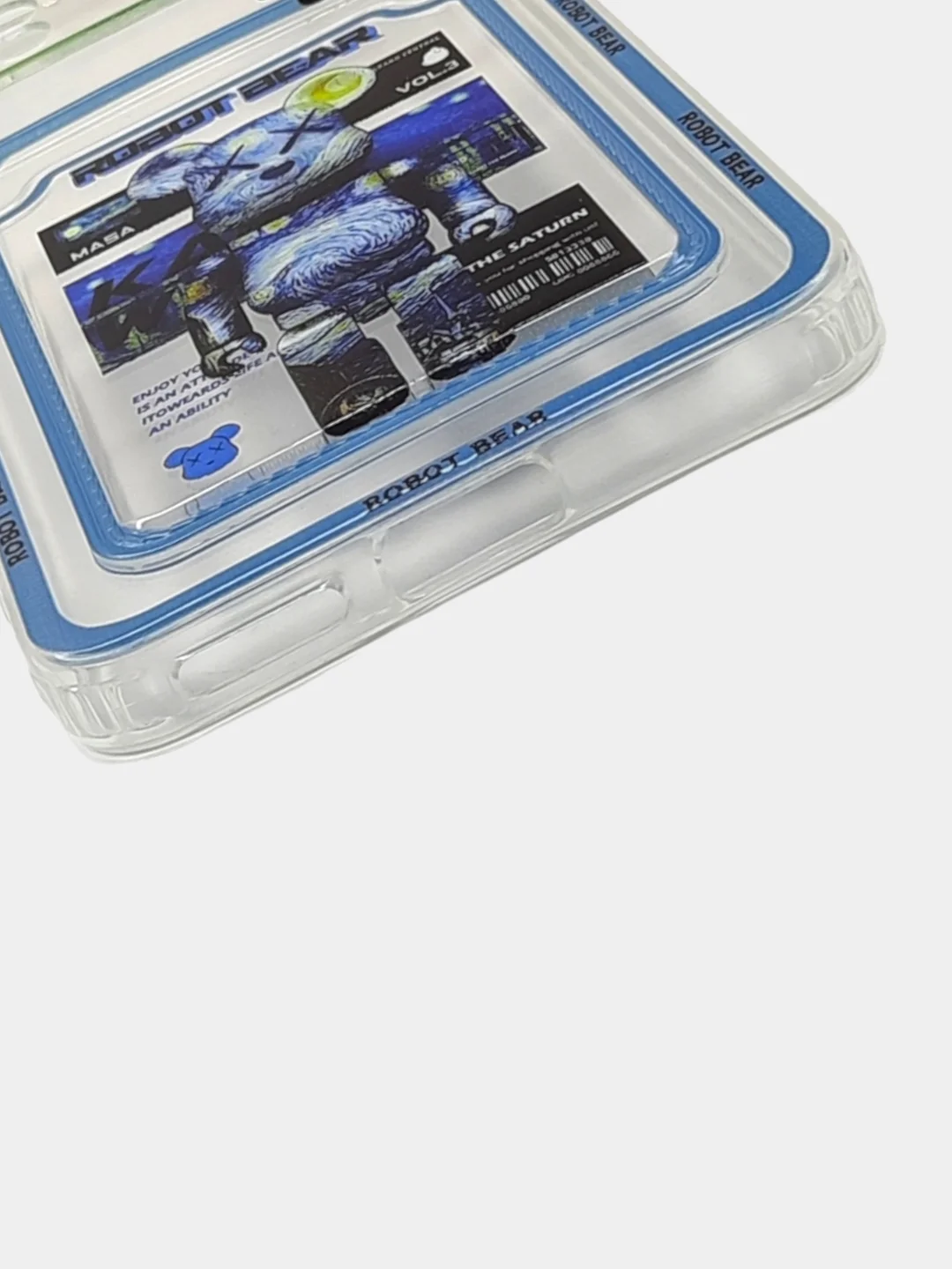 Чехол Xiaomi Poco X4 Pro (Сяоми Поко Х4 Про), прозрачный, с карманом для карты, с рисунком