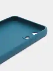 Синий силиконовый чехол для Samsung Galaxy A03 core (Самсунг Галакси А03 Кор)
