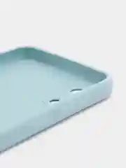 Светло-синий силиконовый чехол для Samsung Galaxy A03 core (Самсунг Галакси А03 Кор)