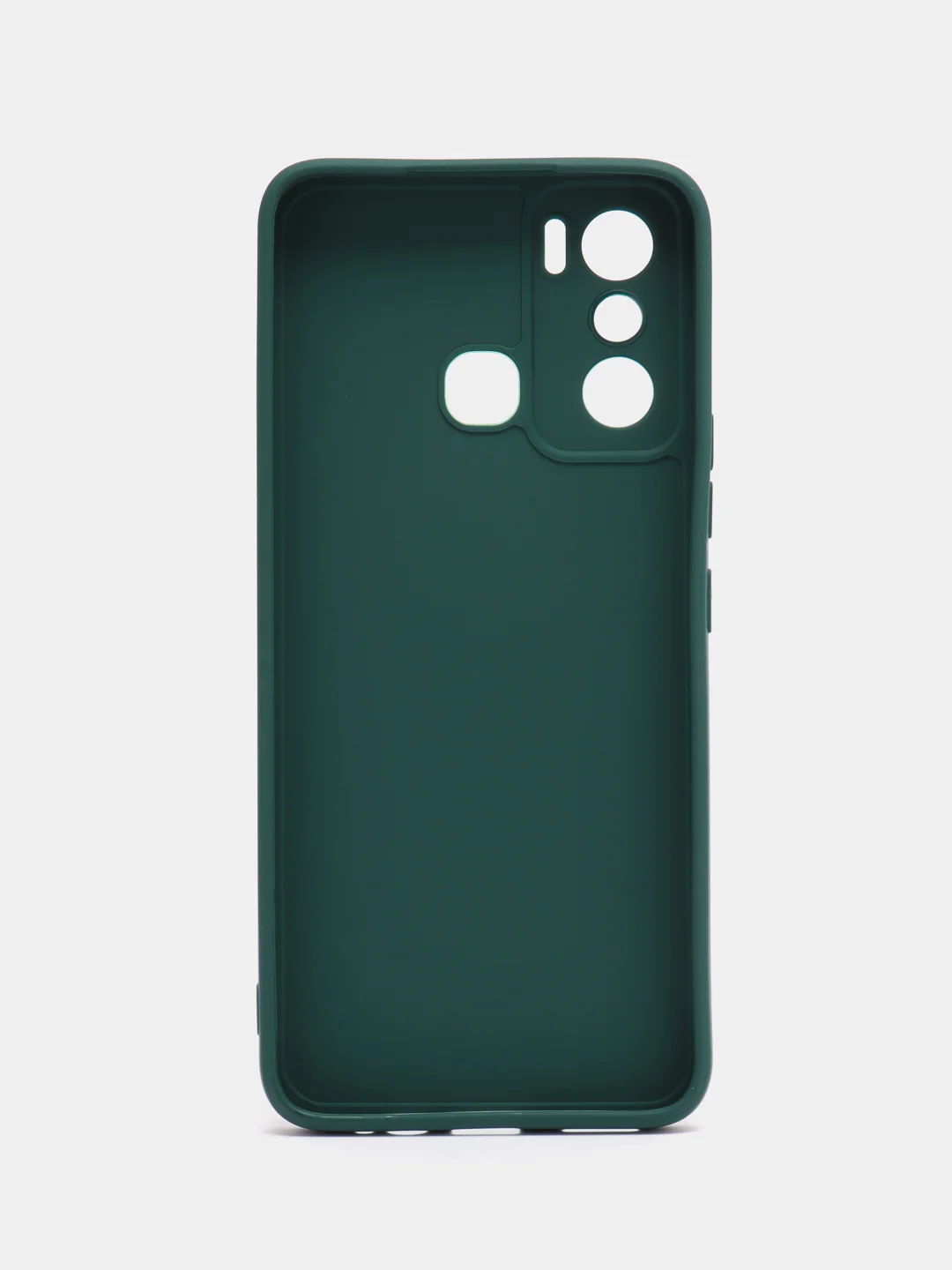 Тёмно-зелёный чехол силиконовый на Infinix Hot 12 Play NFC (Инфиникс Хот 12 Плей НФС)