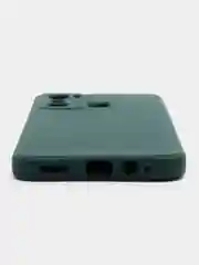 Тёмно-зелёный чехол силиконовый на Infinix Hot 12 Play NFC (Инфиникс Хот 12 Плей НФС)