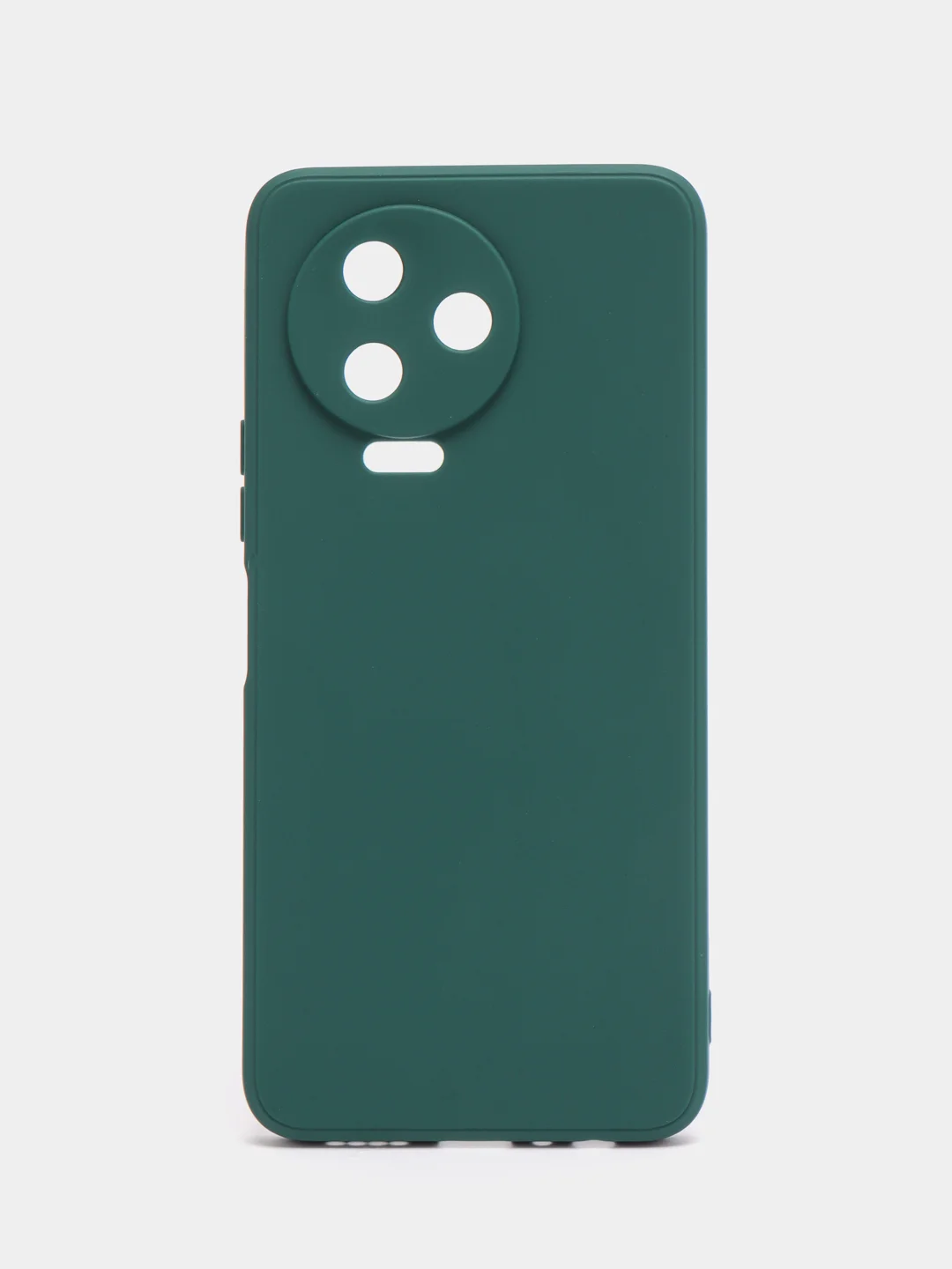 Тёмно-зелёный чехол для Infinix Note 12 Pro (Инфиникс Нот 12 Про), Note 12 (Нот 12), силиконовый