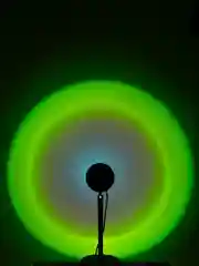 Белый лампа Закат RGB металлическая с пультом и приложением мобильным, 16 цветов