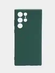 Лесной зеленый чехол силиконовый для Samsung Galaxy S22 Ultra (Самсунг Галакси С22 Ультра)