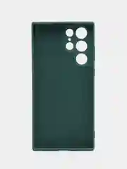 Лесной зеленый чехол силиконовый для Samsung Galaxy S22 Ultra (Самсунг Галакси С22 Ультра)