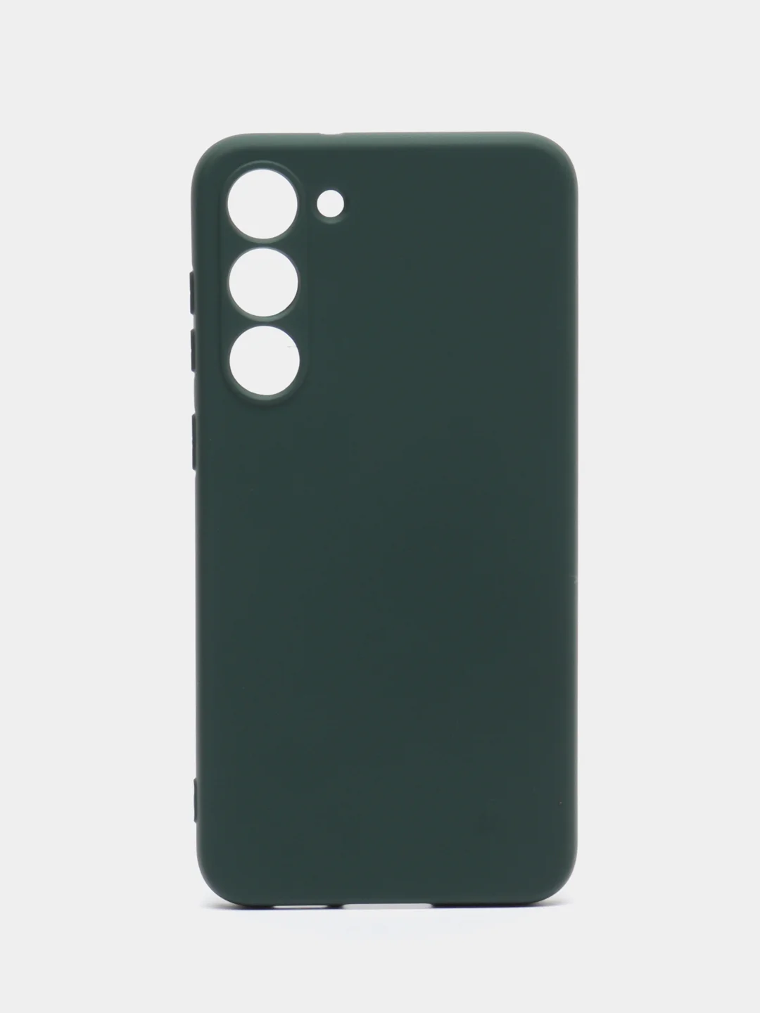 Тёмно-зелёный чехол для Samsung Galaxy S23 Plus (Самсунг Галакси С23 Плюс), силиконовый