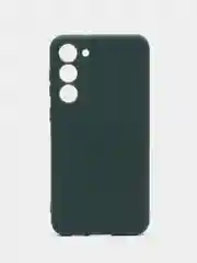 Тёмно-зелёный чехол для Samsung Galaxy S23 Plus (Самсунг Галакси С23 Плюс), силиконовый