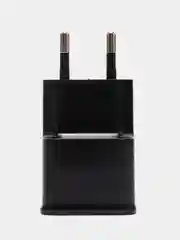 Черный зарядное устройство, сетевое, с 2USB портами