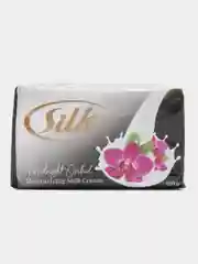 Черный туалетное Мыло Silk для Лица, Тела и Волос, 120г:  Натуральные Масла, Глубокое Увлажнение