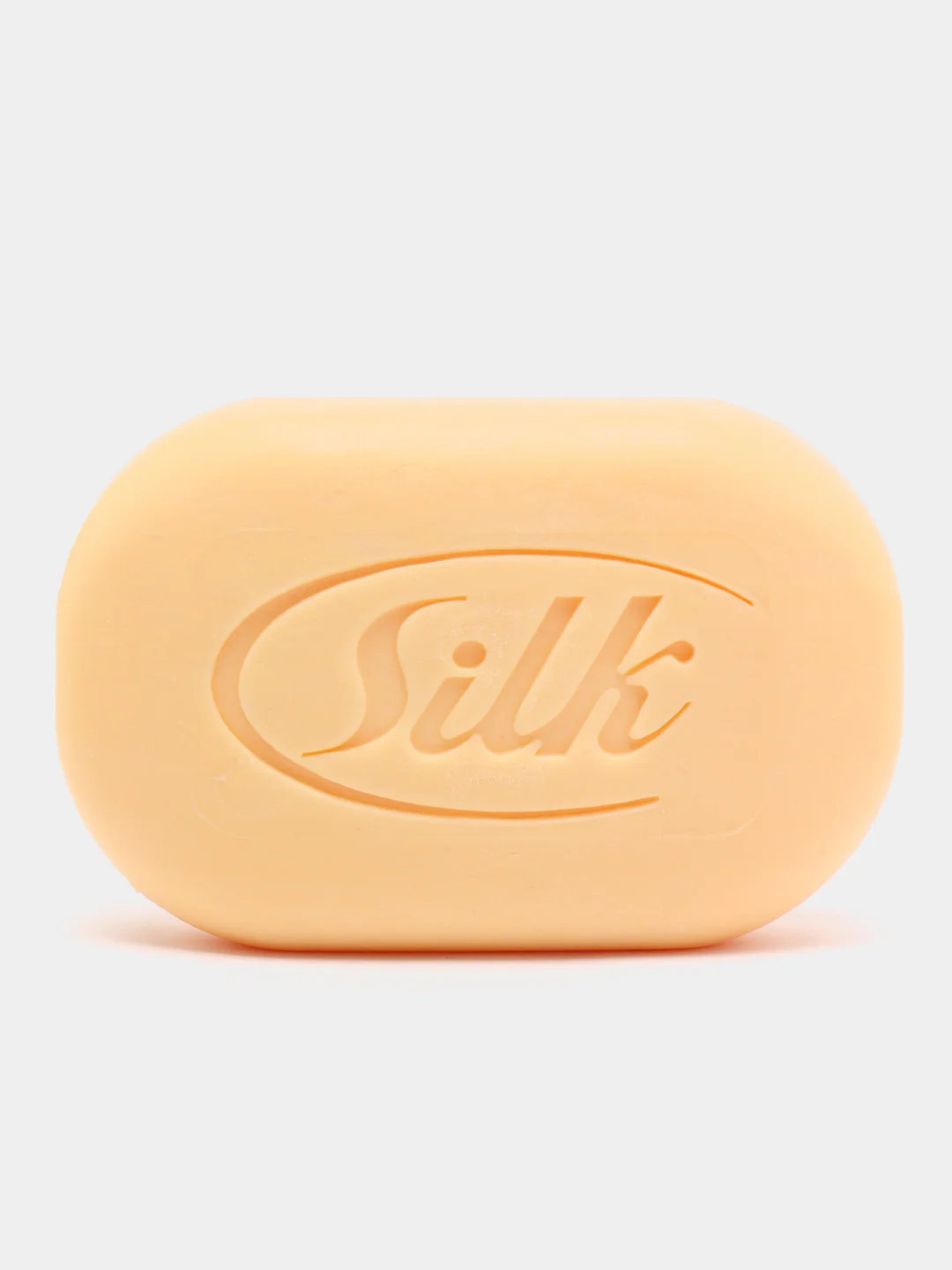 Светло-оранжевый туалетное Мыло Silk для Лица, Тела и Волос, 120г:  Натуральные Масла, Глубокое Увлажнение