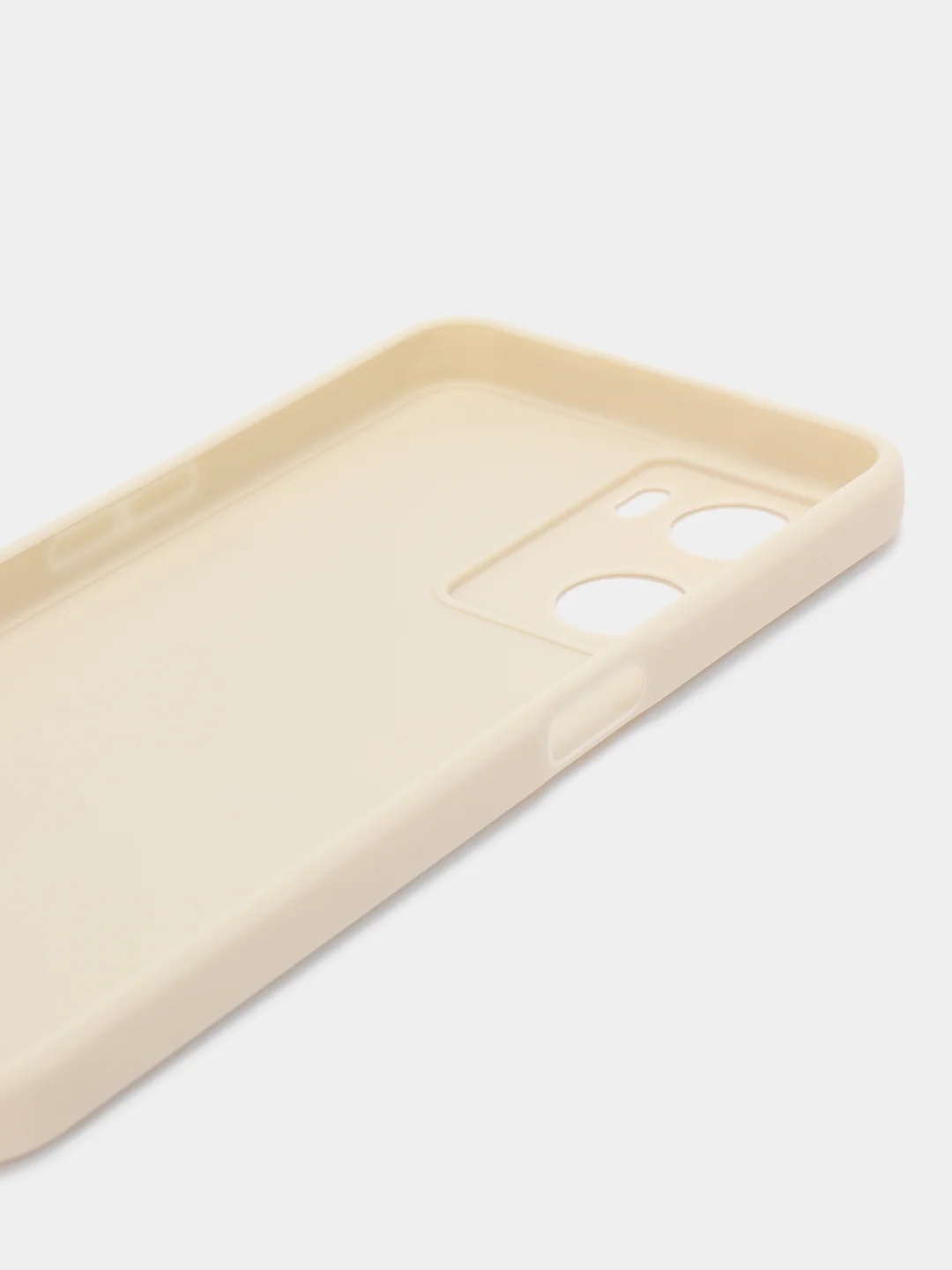 Молочный чехол для Oppo A57S, Oppo A77 4G (Оппо А57С, А77 4Ж), силиконовый, c защитой камеры