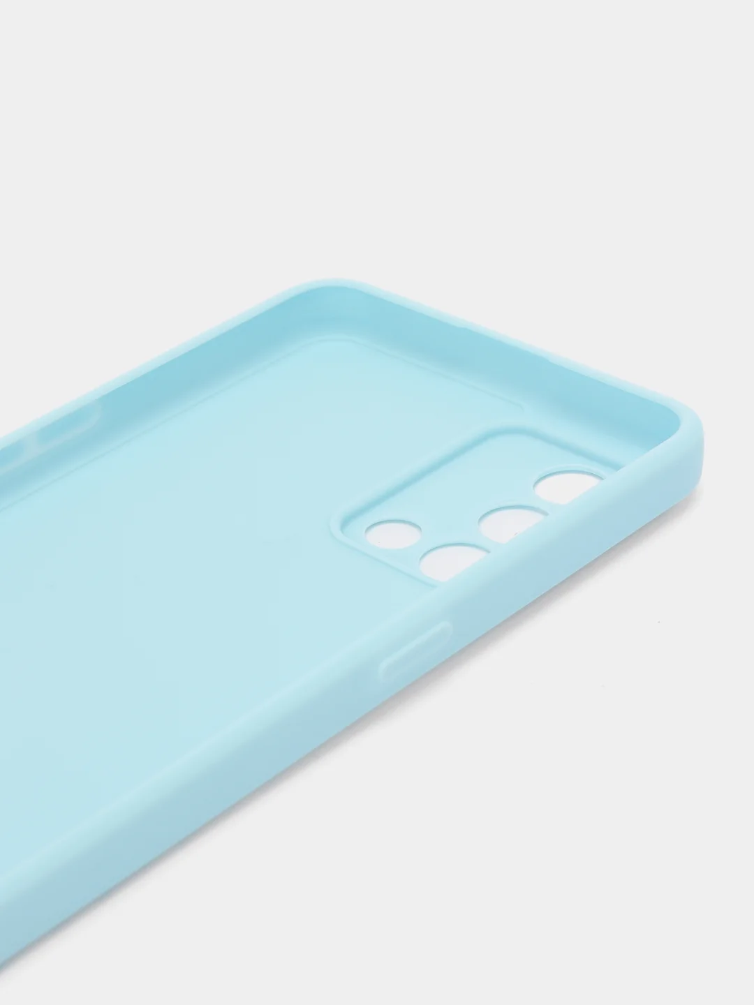 Голубой чехол OPPO A74 4G (Оппо А74, 4джи), силиконовый