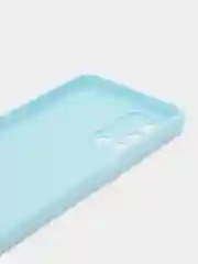 Голубой чехол OPPO A74 4G (Оппо А74, 4джи), силиконовый