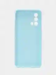 Голубой чехол OPPO A74 4G (Оппо А74, 4джи), силиконовый