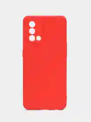 Красный чехол OPPO A74 4G (Оппо А74, 4джи), силиконовый