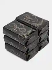 Черный royal Premium - Натуральное Арабское Мыло с Глицерином и Молочным Кремом, 120 г