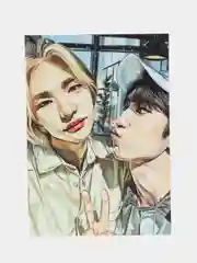 Белый открытки k-pop "Stray Kids", почтовые