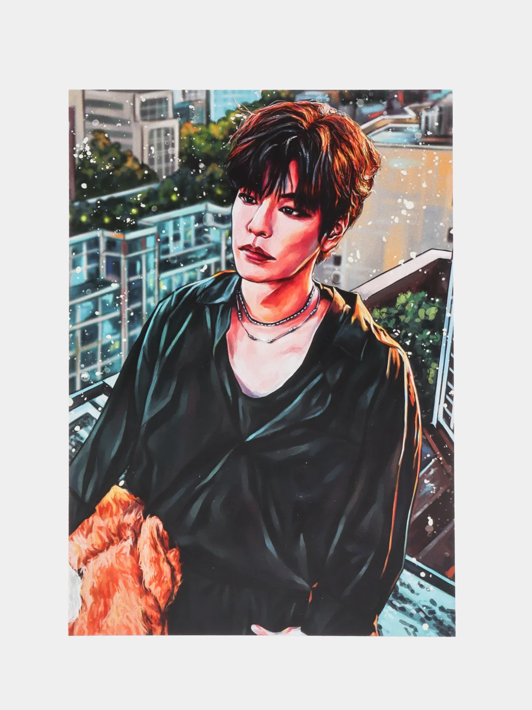 Бирюзовый открытки k-pop "Stray Kids", почтовые
