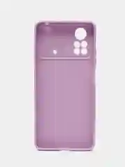 Лавандовый чехол Xiaomi Poco X4 Pro (Сяоми Поко Х4 Про), прозрачный