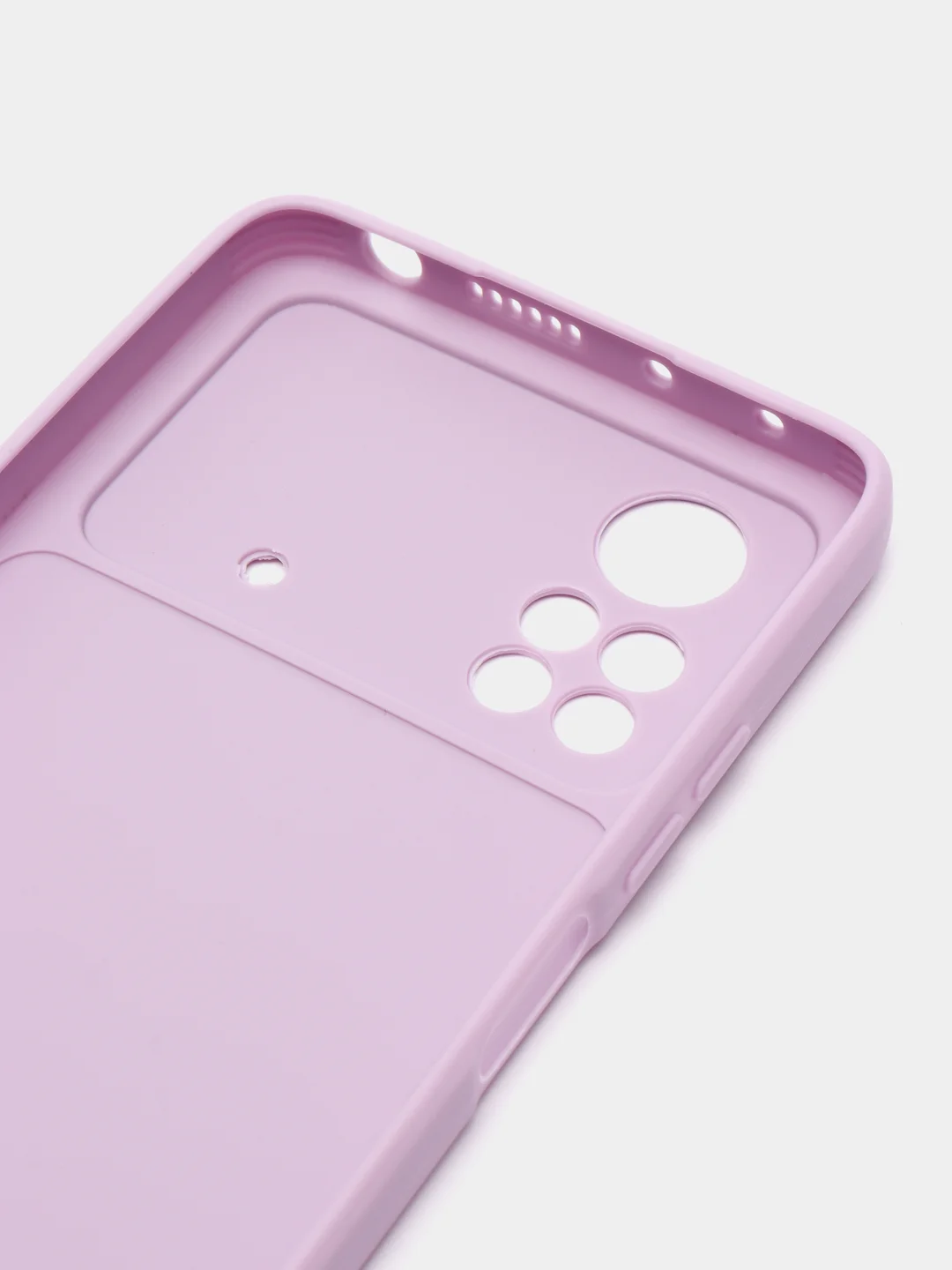 Лавандовый чехол Xiaomi Poco X4 Pro (Сяоми Поко Х4 Про), прозрачный