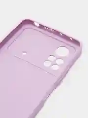 Лавандовый чехол Xiaomi Poco X4 Pro (Сяоми Поко Х4 Про), прозрачный