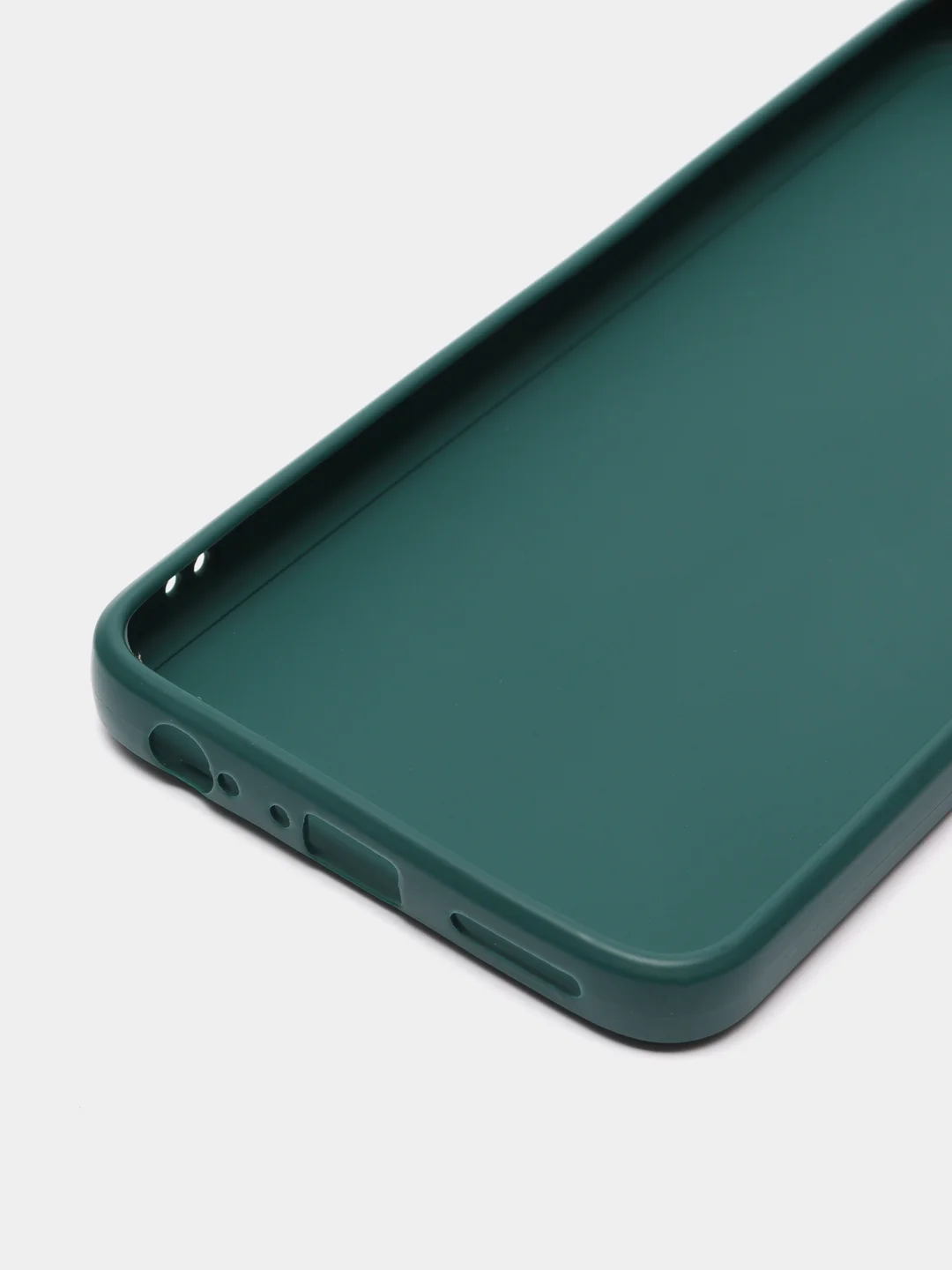 Тёмно-зелёный силиконовый чехол для Tecno Spark 9 Pro (Техно Спарк 9 Про) , прозрачный